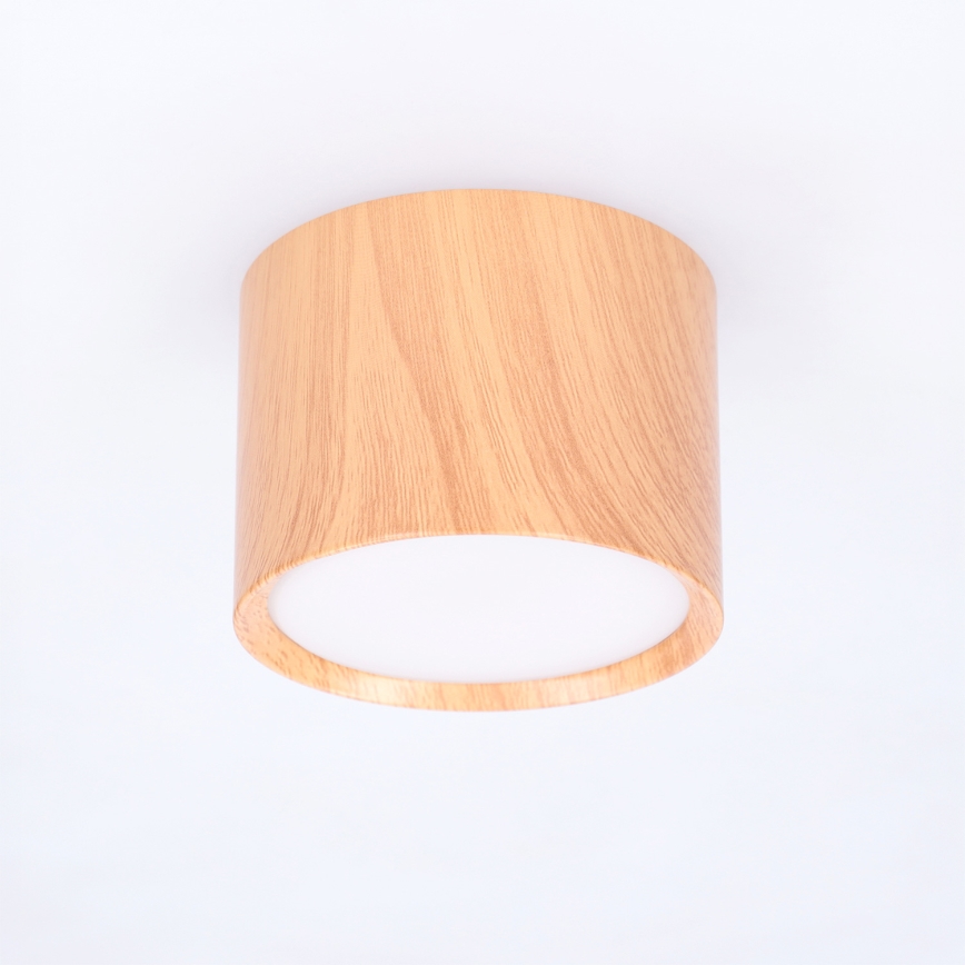 BRILAGI - Spotlampe SMOOTH 1xGX53/15W/230V 60x82 mm med egetræslook