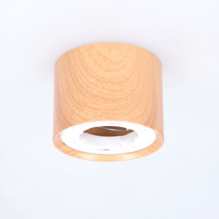 BRILAGI - Spotlampe SMOOTH 1xGX53/15W/230V 60x82 mm med egetræslook