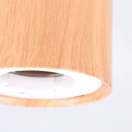 BRILAGI - Spotlampe SMOOTH 1xGX53/15W/230V 60x82 mm med egetræslook