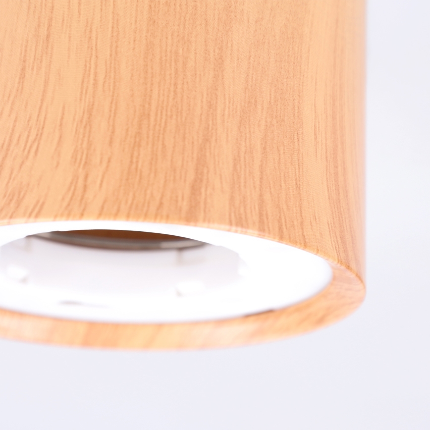 BRILAGI - Spotlampe SMOOTH 1xGX53/15W/230V 60x82 mm med egetræslook