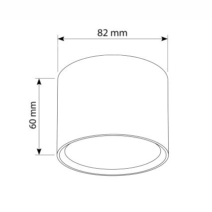 BRILAGI - Spotlampe SMOOTH 1xGX53/15W/230V 60x82 mm med egetræslook