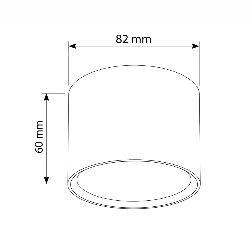 BRILAGI - Spotlampe SMOOTH 1xGX53/15W/230V 60x82 mm med egetræslook