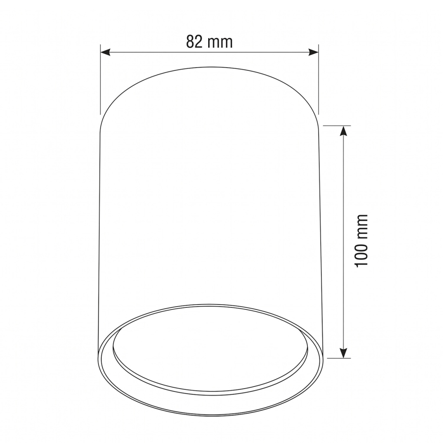 BRILAGI - Spotlampe SMOOTH LONG 1xGX53/15W/230V 60x82 mm guldfarvet