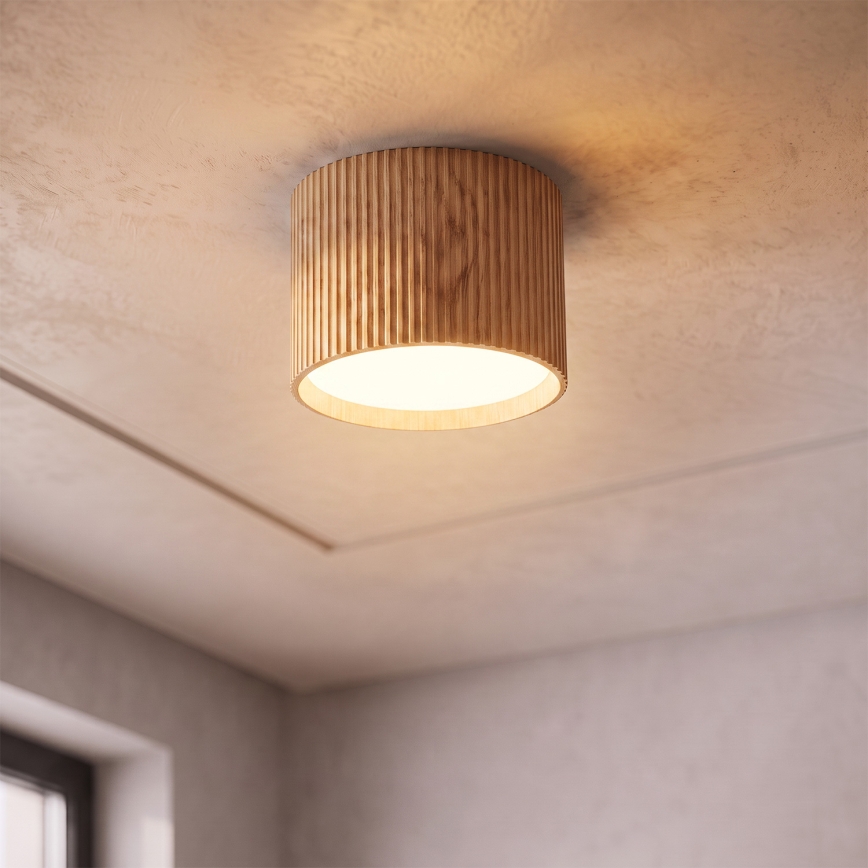 BRILAGI - Spotlampe STRIPY 1xGX53/15W/230V 60x82 mm i egetræslook