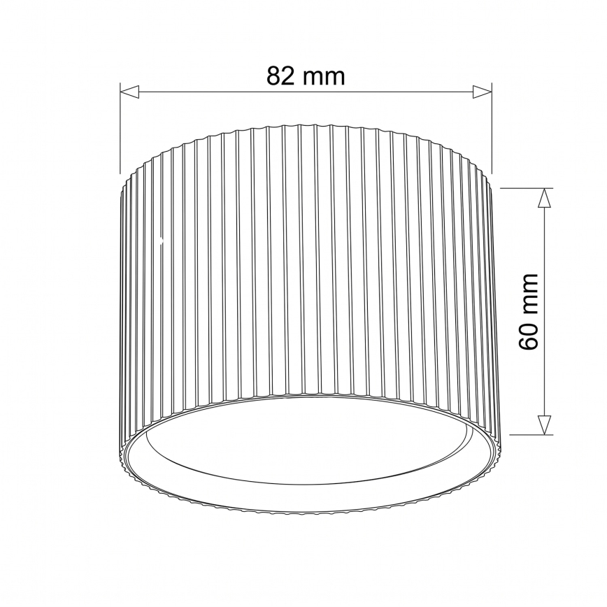 BRILAGI - Spotlampe STRIPY 1xGX53/15W/230V 60x82 mm mørkegrøn