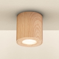 Brilagi - Spotlampe til badeværelse MIA 1xGU10/30W/230V 84x80 mm egetræsdekor IP44