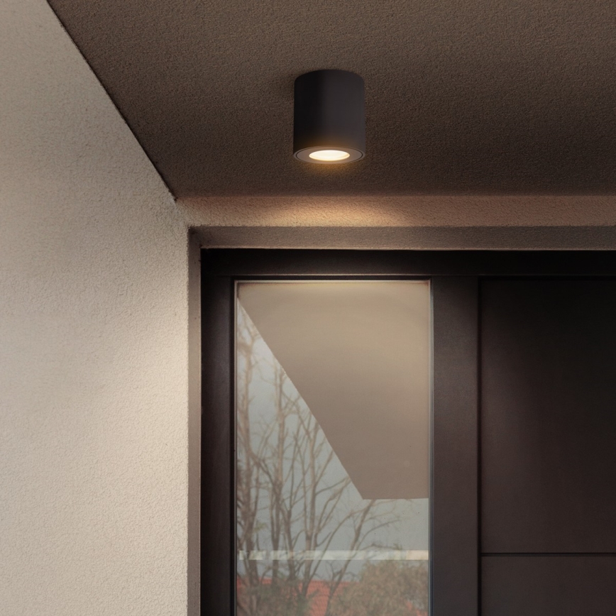 Brilagi - Spotlampe til badeværelse MIA 1xGU10/30W/230V 84x80 mm sort IP54