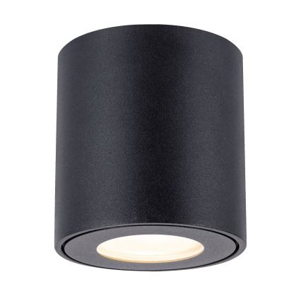 Brilagi - Spotlampe til badeværelse MIA 1xGU10/30W/230V 84x80 mm sort IP54