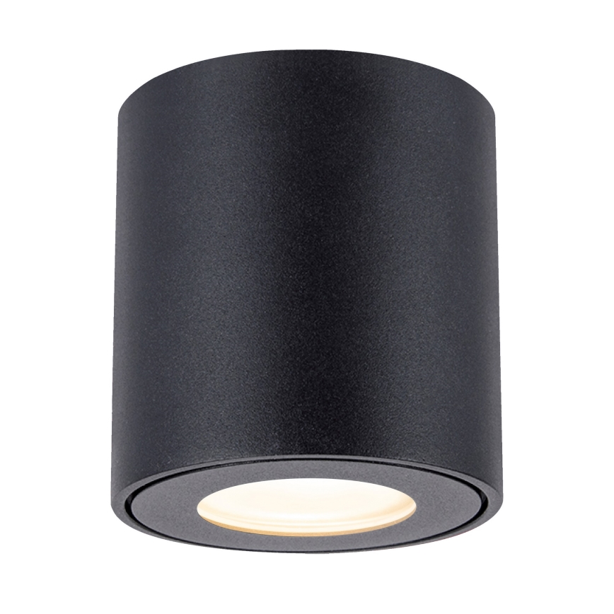 Brilagi - Spotlampe til badeværelse MIA 1xGU10/30W/230V 84x80 mm sort IP54