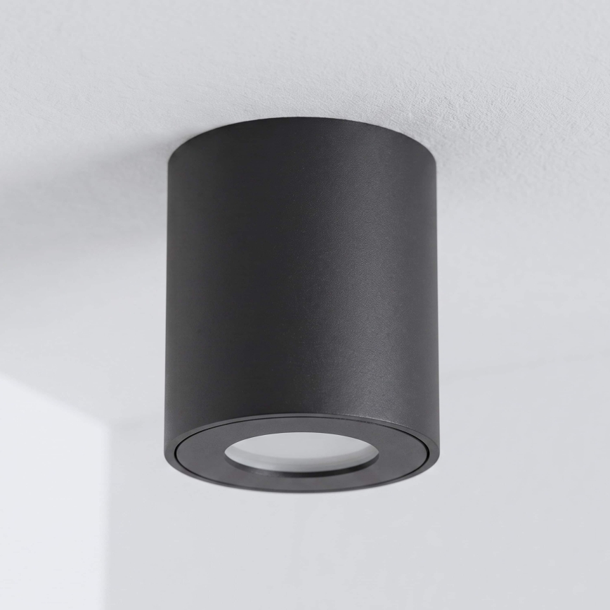 BRILAGI - Spotlampe til badeværelse MIA 1xGU10/30W/230V 84x80 mm sort IP54