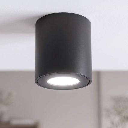 BRILAGI - Spotlampe til badeværelse MIA 1xGU10/30W/230V 84x80 mm sort IP54