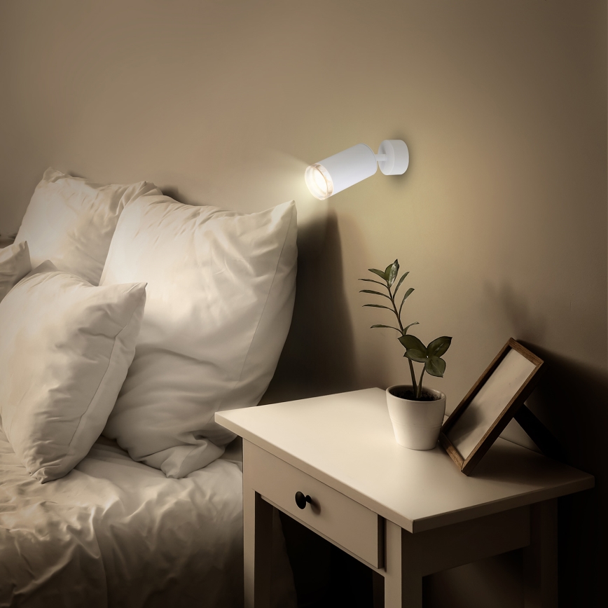 Brilagi - Spotlampe til badeværelse SELE 1xGU10/30W/230V IP44 hvid