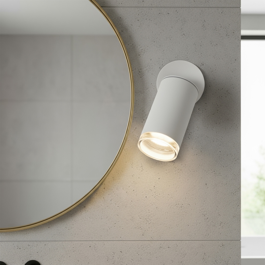 Brilagi - Spotlampe til badeværelse SELE 1xGU10/30W/230V IP44 hvid