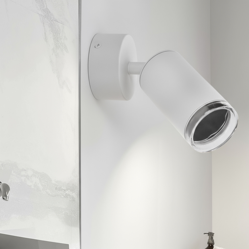 Brilagi - Spotlampe til badeværelse SELE 1xGU10/30W/230V IP44 hvid