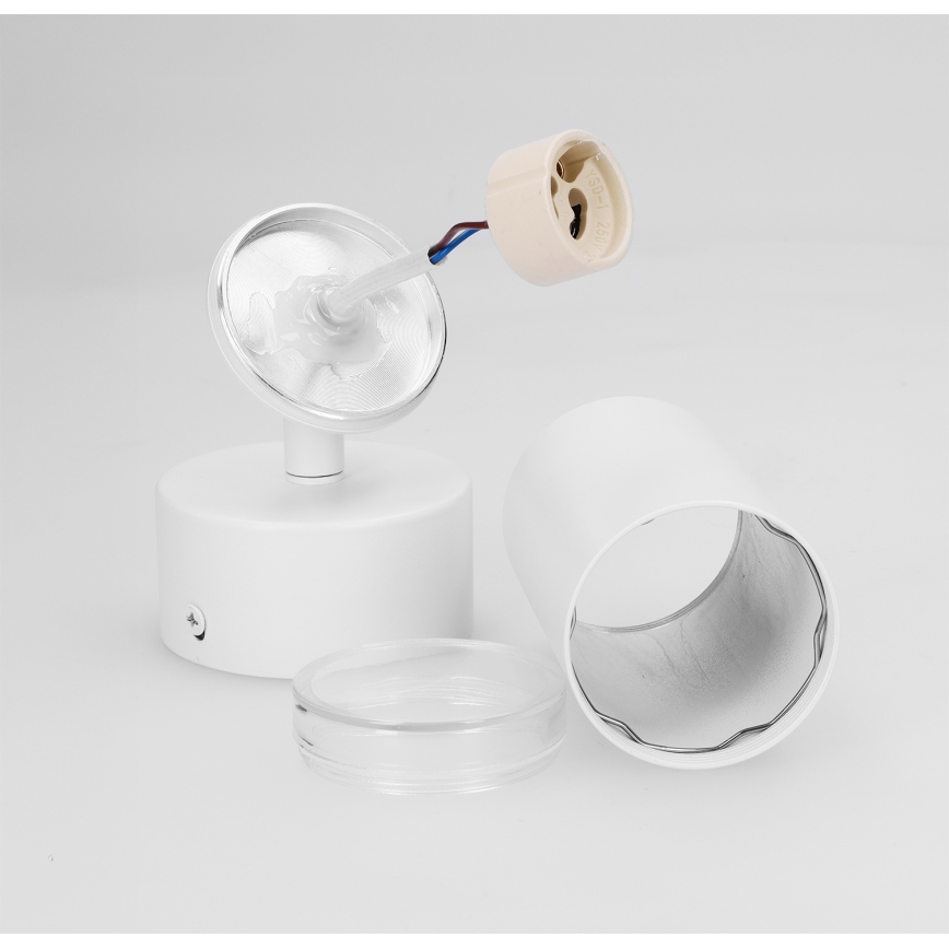 Brilagi - Spotlampe til badeværelse SELE 1xGU10/30W/230V IP44 hvid