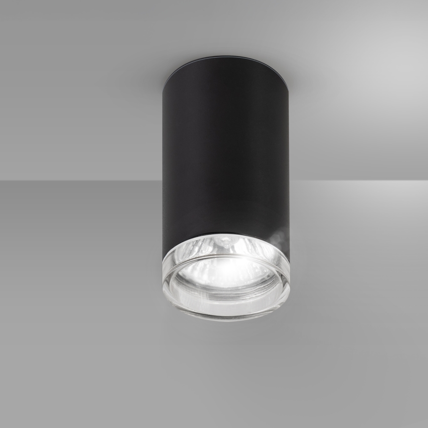 Brilagi - Spotlampe til badeværelse SELE 1xGU10/30W/230V IP44 sort