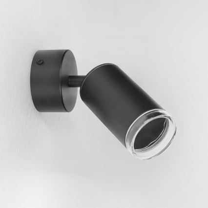 Brilagi - Spotlampe til badeværelse SELE 1xGU10/30W/230V IP44 sort