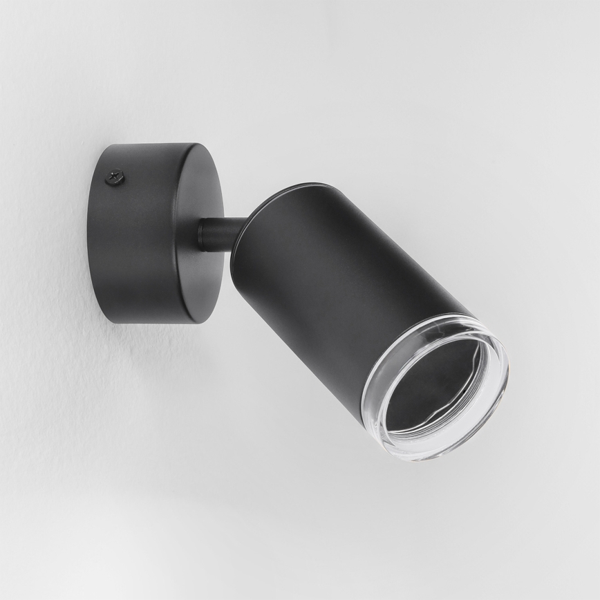 Brilagi - Spotlampe til badeværelse SELE 1xGU10/30W/230V IP44 sort