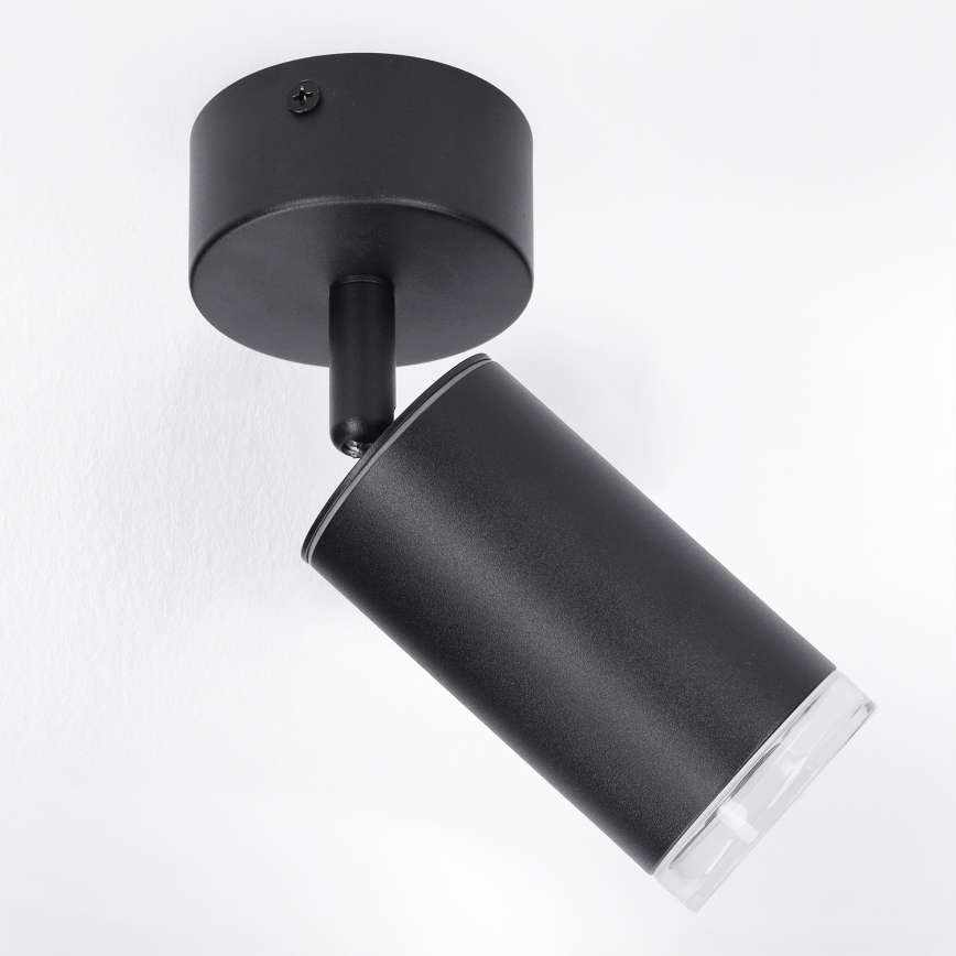Brilagi - Spotlampe til badeværelse SELE 1xGU10/30W/230V IP44 sort