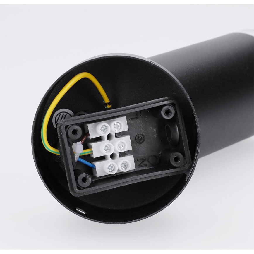 Brilagi - Spotlampe til badeværelse SELE 1xGU10/30W/230V IP44 sort