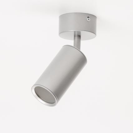 Brilagi - Spotlampe til badeværelse SELE 1xGU10/30W/230V IP44 sølvfarvet