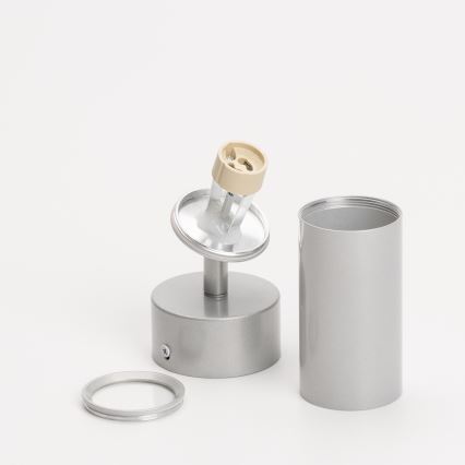 Brilagi - Spotlampe til badeværelse SELE 1xGU10/30W/230V IP44 sølvfarvet