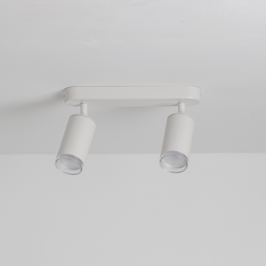 Brilagi - Spotlampe til badeværelse SELE 2xGU10/30W/230V IP44 hvid