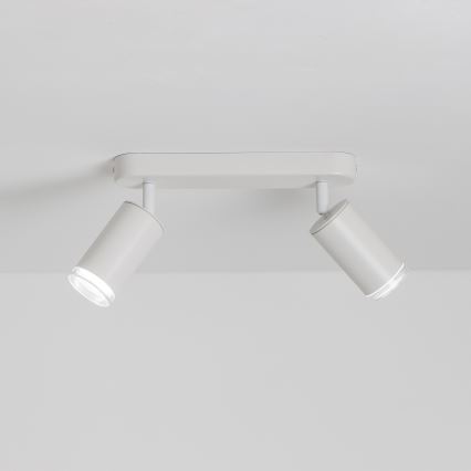 Brilagi - Spotlampe til badeværelse SELE 2xGU10/30W/230V IP44 hvid