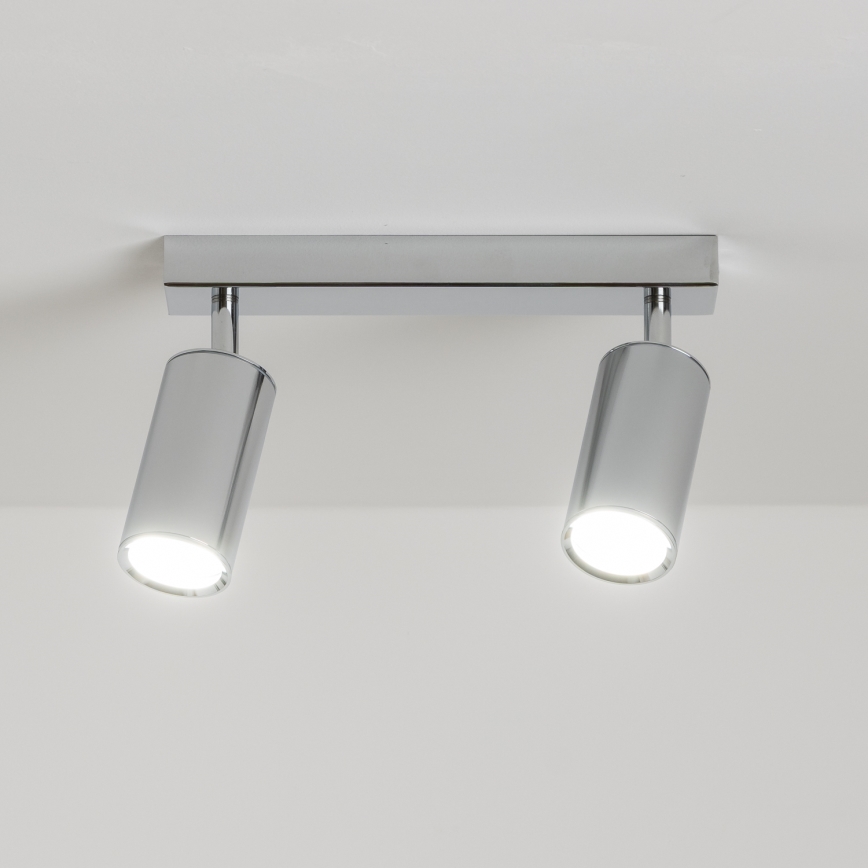 Brilagi - Spotlampe til badeværelse SELE 2xGU10/30W/230V IP44 skinnende krom