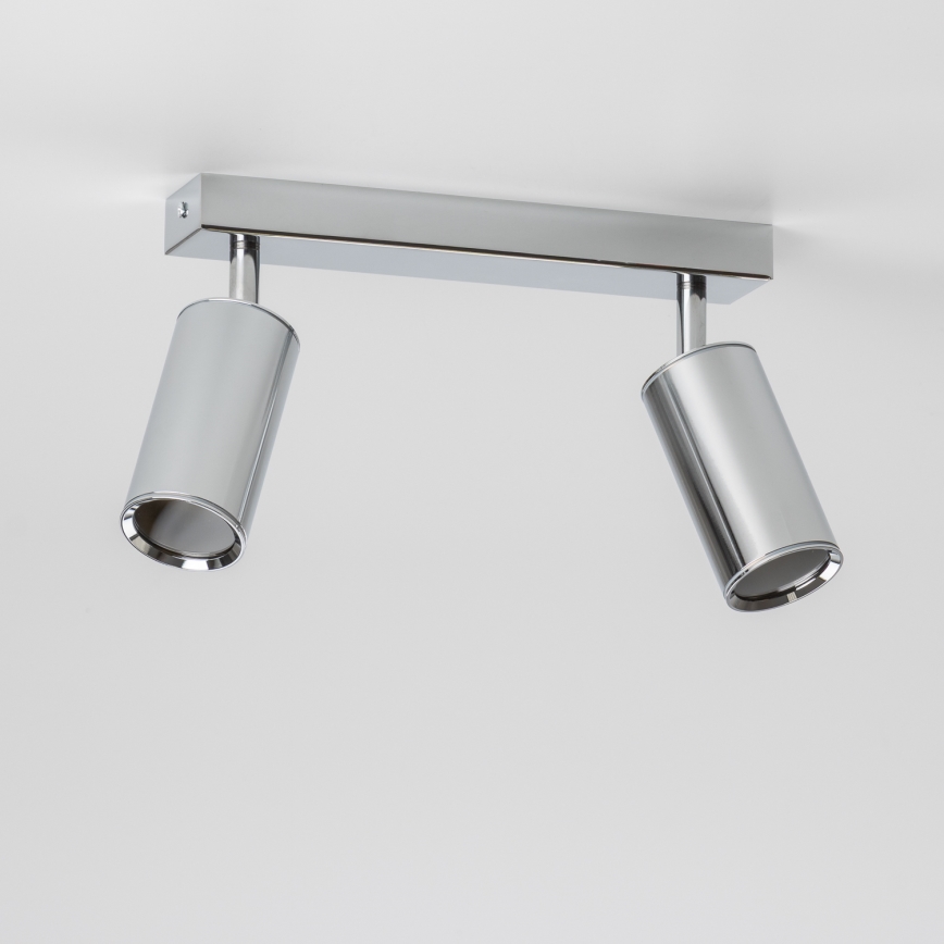 Brilagi - Spotlampe til badeværelse SELE 2xGU10/30W/230V IP44 skinnende krom