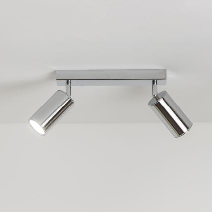 Brilagi - Spotlampe til badeværelse SELE 2xGU10/30W/230V IP44 skinnende krom
