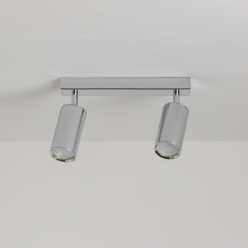 Brilagi - Spotlampe til badeværelse SELE 2xGU10/30W/230V IP44 skinnende krom