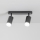 Brilagi - Spotlampe til badeværelse SELE 2xGU10/30W/230V IP44 sort