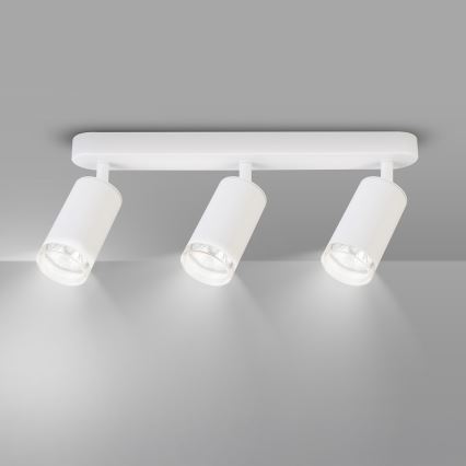 Brilagi - Spotlampe til badeværelse SELE 3xGU10/30W/230V IP44 hvid