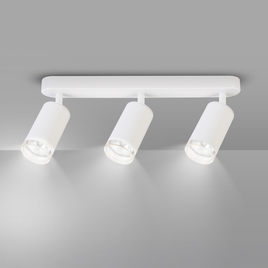 Brilagi - Spotlampe til badeværelse SELE 3xGU10/30W/230V IP44 hvid