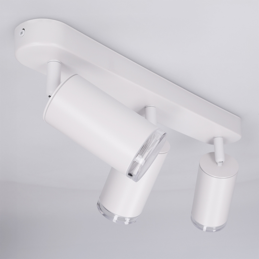 Brilagi - Spotlampe til badeværelse SELE 3xGU10/30W/230V IP44 hvid