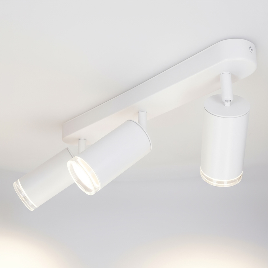 Brilagi - Spotlampe til badeværelse SELE 3xGU10/30W/230V IP44 hvid
