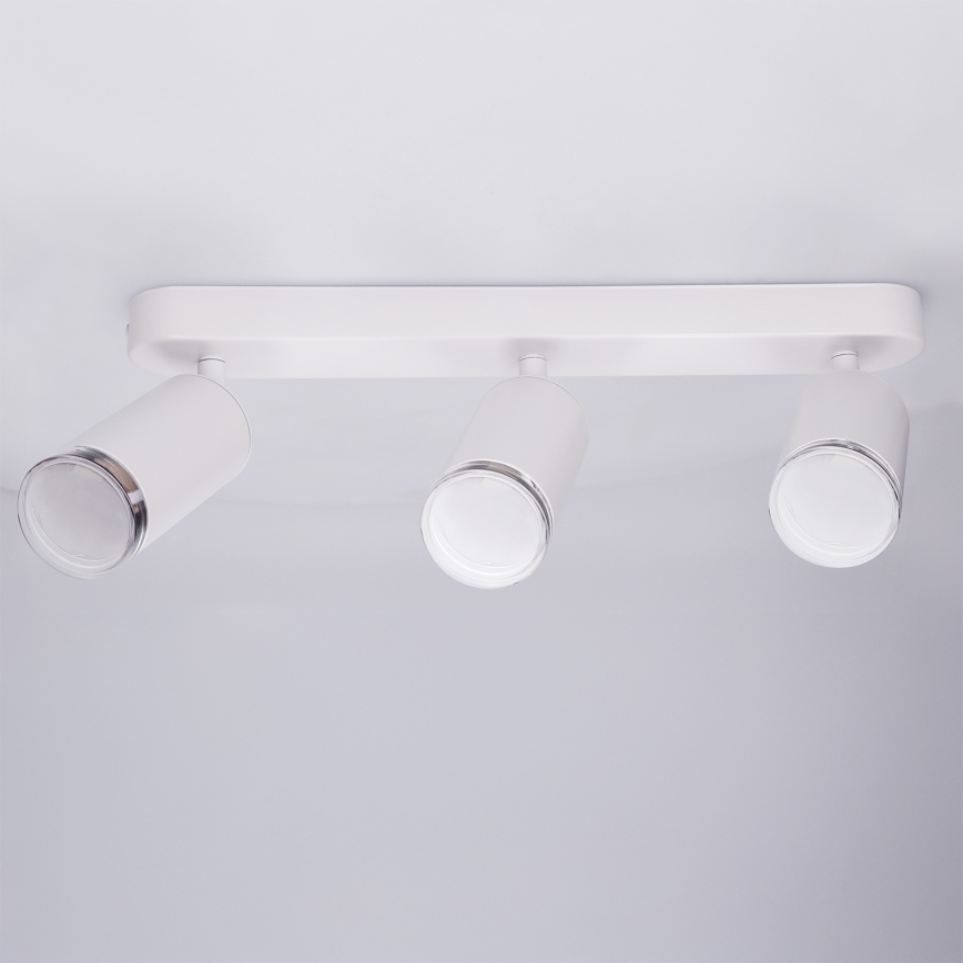 Brilagi - Spotlampe til badeværelse SELE 3xGU10/30W/230V IP44 hvid