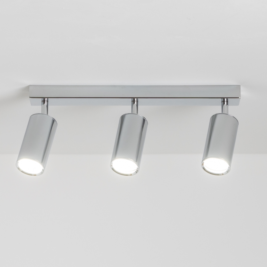 Brilagi - Spotlampe til badeværelse SELE 3xGU10/30W/230V IP44 skinnende krom
