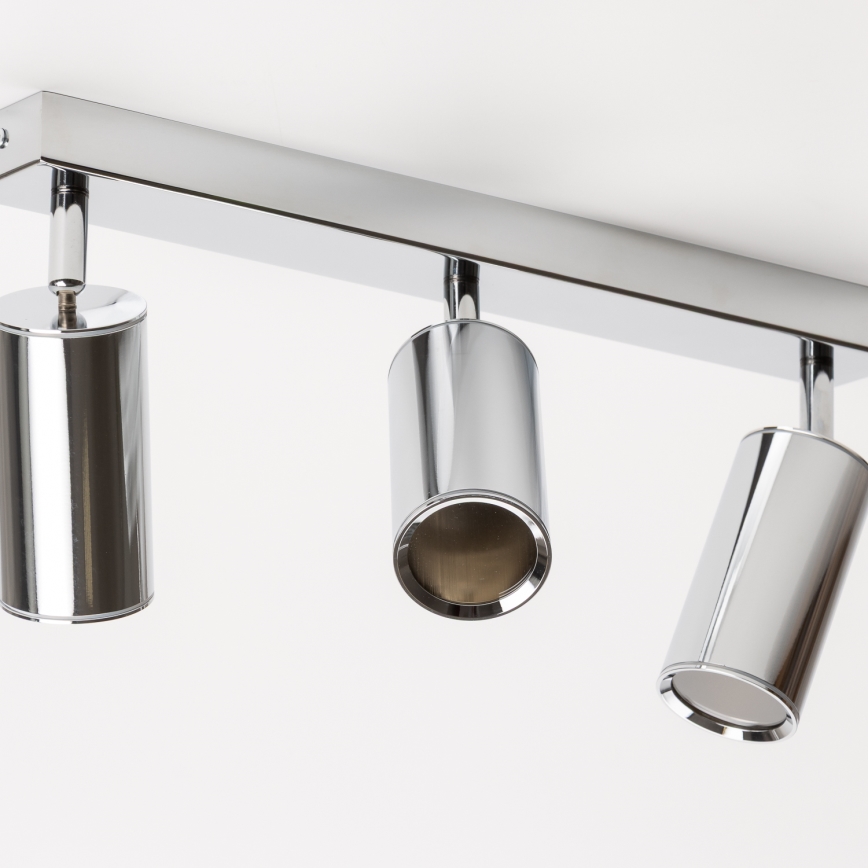 Brilagi - Spotlampe til badeværelse SELE 3xGU10/30W/230V IP44 skinnende krom