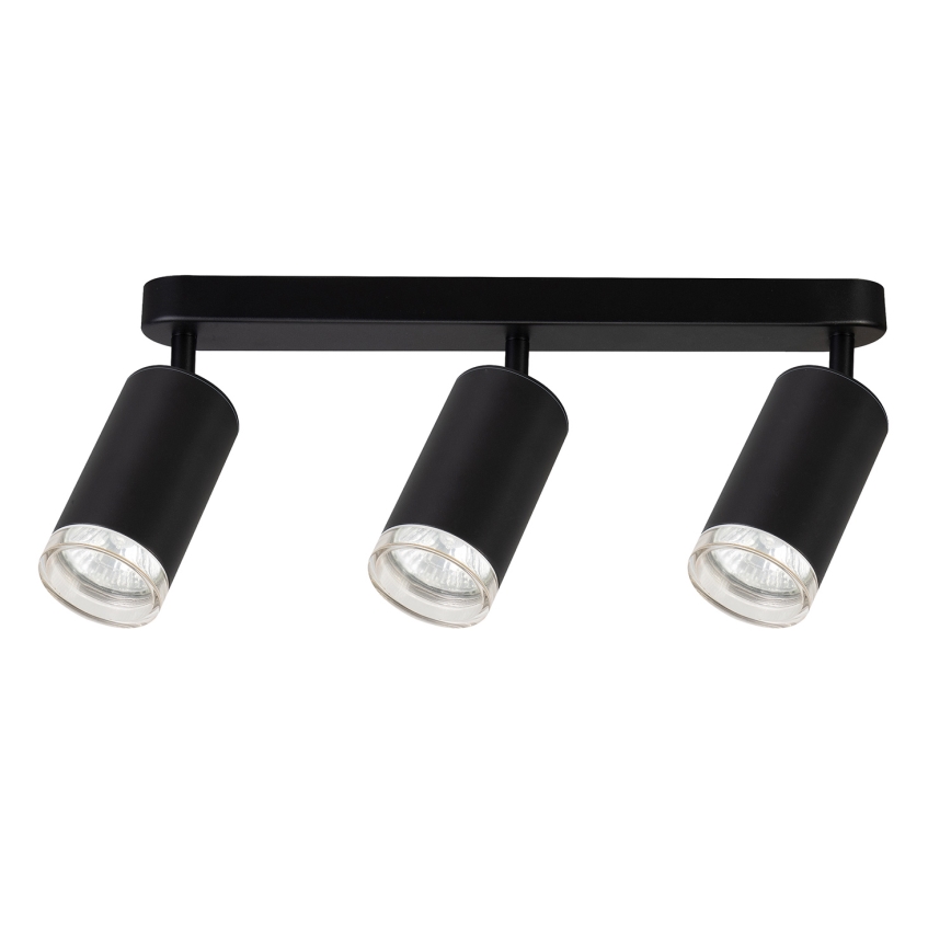 Brilagi - Spotlampe til badeværelse SELE 3xGU10/30W/230V IP44 sort