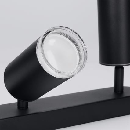 Brilagi - Spotlampe til badeværelse SELE 3xGU10/30W/230V IP44 sort