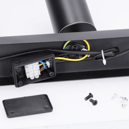 Brilagi - Spotlampe til badeværelse SELE 3xGU10/30W/230V IP44 sort