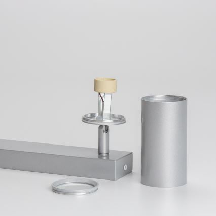 Brilagi - Spotlampe til badeværelse SELE 3xGU10/30W/230V IP44 sølvfarvet