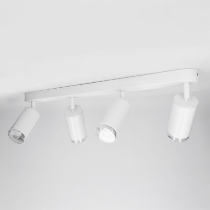 Brilagi - Spotlampe til badeværelse SELE 4xGU10/30W/230V IP44 hvid