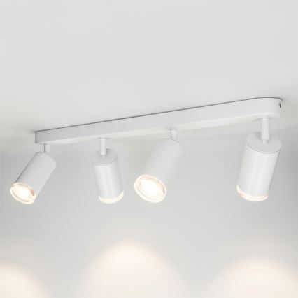 Brilagi - Spotlampe til badeværelse SELE 4xGU10/30W/230V IP44 hvid