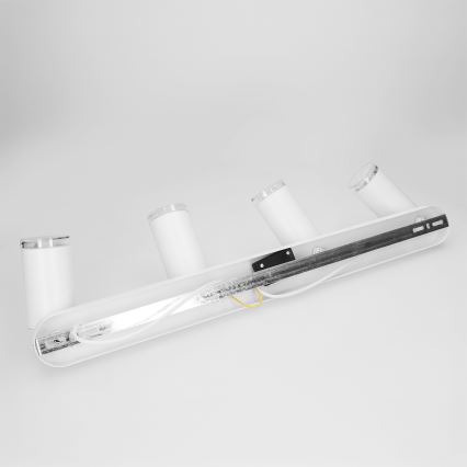 Brilagi - Spotlampe til badeværelse SELE 4xGU10/30W/230V IP44 hvid