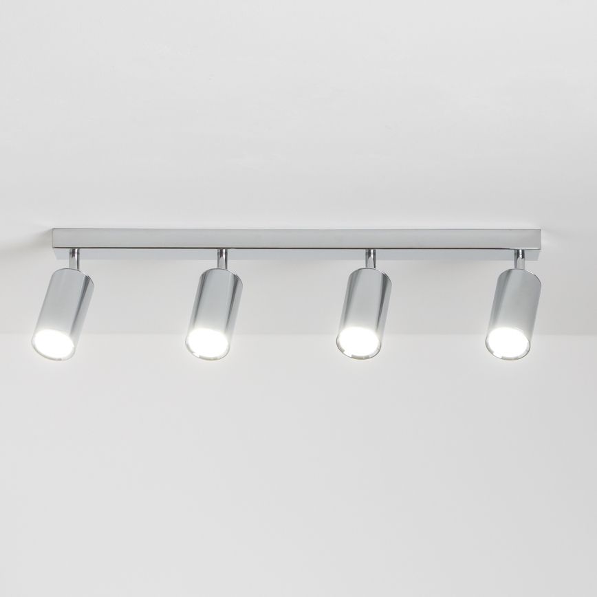 Brilagi - Spotlampe til badeværelse SELE 4xGU10/30W/230V IP44 skinnende krom