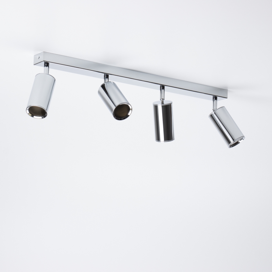 Brilagi - Spotlampe til badeværelse SELE 4xGU10/30W/230V IP44 skinnende krom