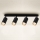 Brilagi - Spotlampe til badeværelse SELE 4xGU10/30W/230V IP44 sort